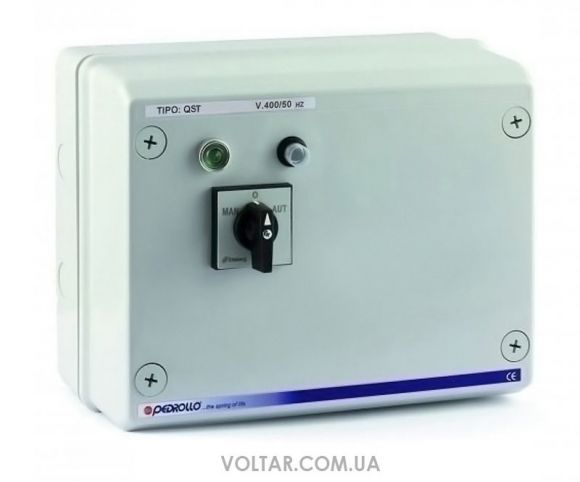 Пульт управления QST 1250 для трёхфазных скважинных насосов Pedrollo с датчиком уровня в Новосибирске 